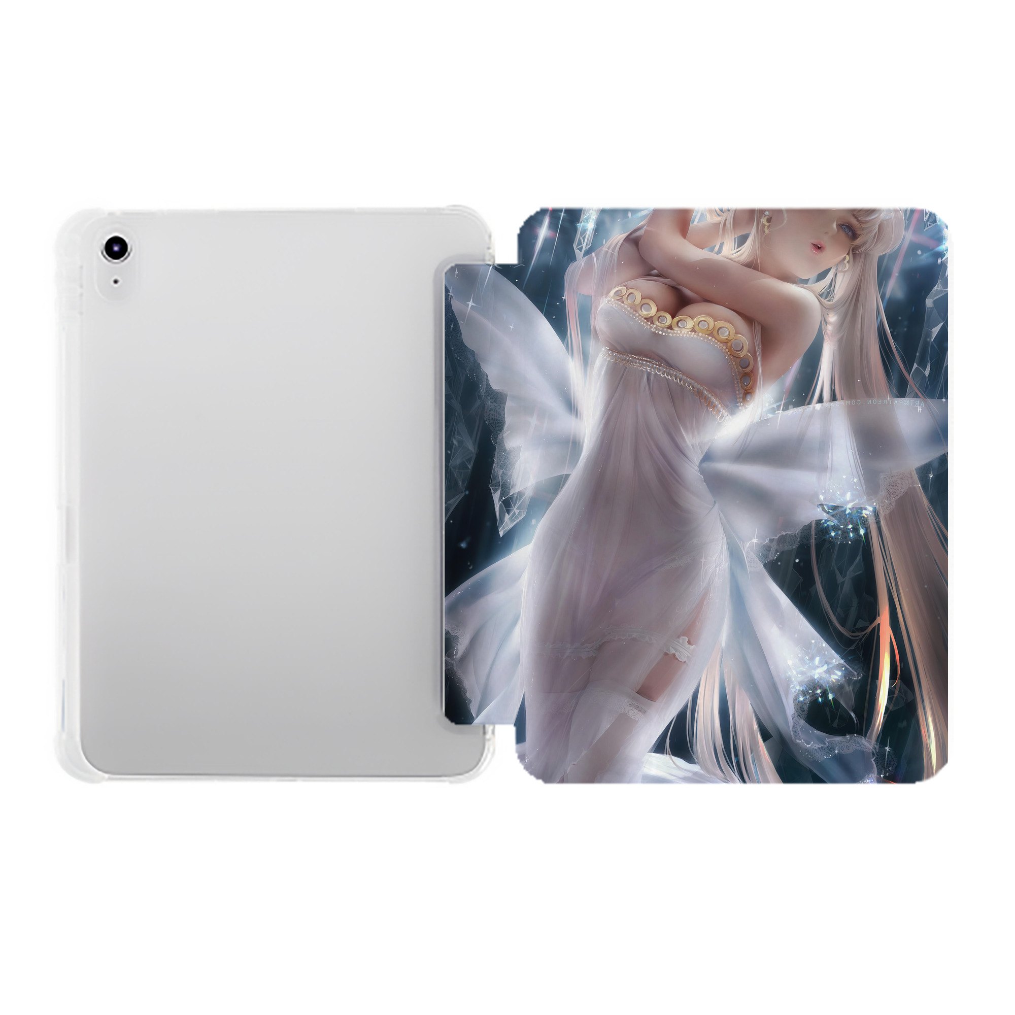 （画像用） 美少女戦士セーラームーン Sailor Moon IPad ケース ペン収納付き 三つ折りスタンド PUレザー×シリコン 対応機種9.5/10.5/10.9インチ